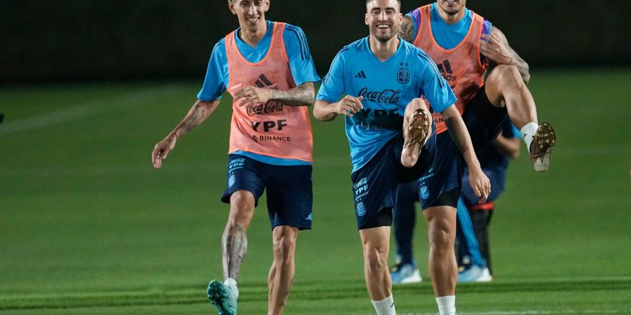 Ángel di María (l) hatte im Achtelfinale pausieren müssen.