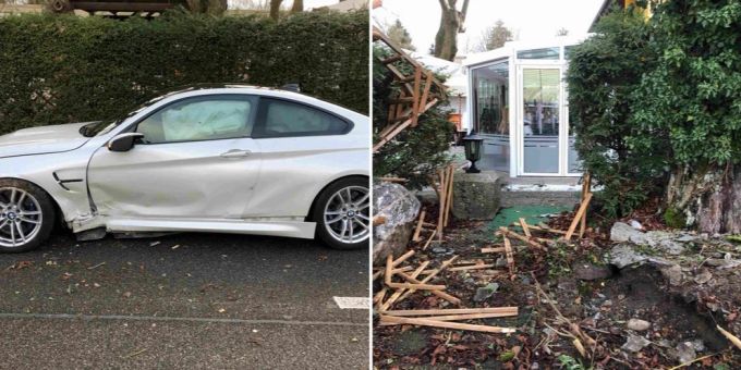 Gerlafingen SG: Lenker durchbricht Zaun und prallt gegen Stein. Gerlafingen SG