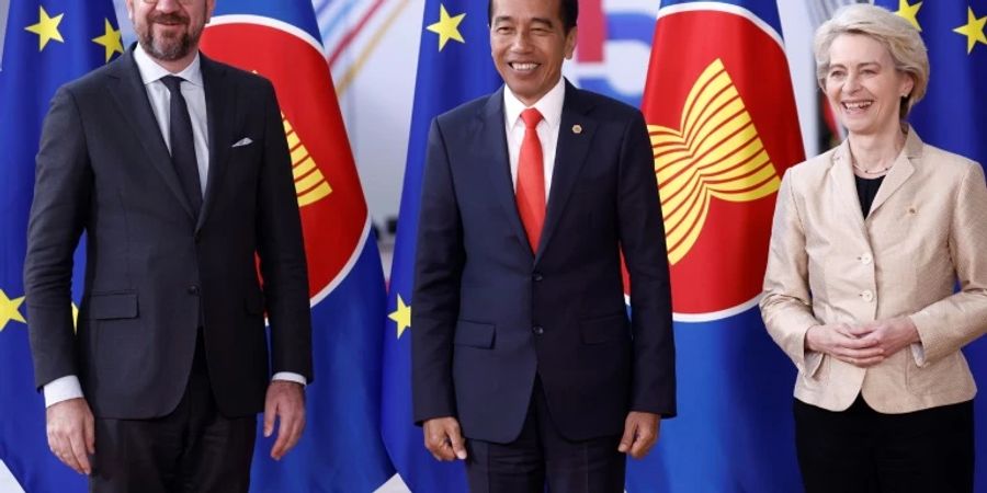 Charles Michel und Ursula von der Leyen bei EU-Asean-Gipfel