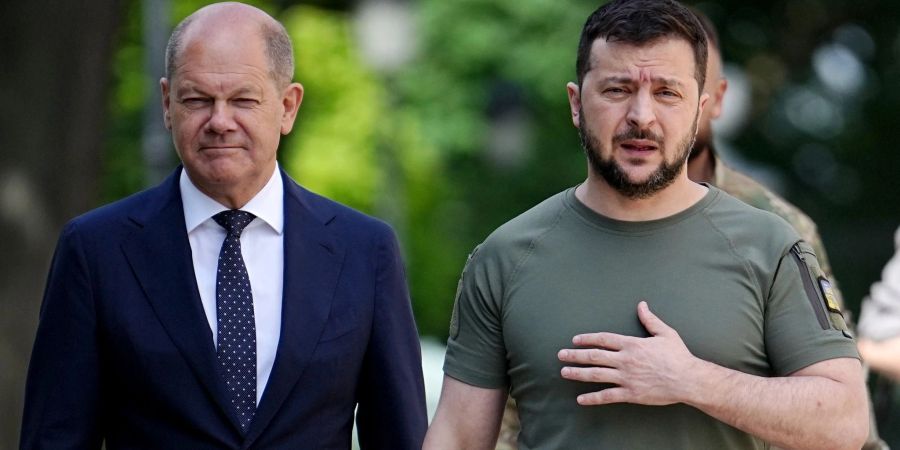 Bundeskanzler Olaf Scholz ist im Juni in die Ukraine gereist und hat den ukrainischen Präsidenten Wolodymyr Selenskyj getroffen.