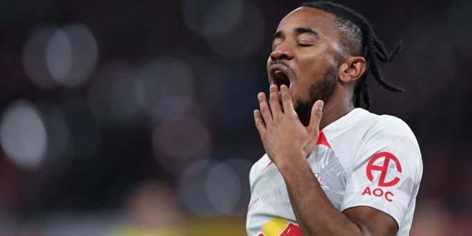 Leipzigs Stürmer Christopher Nkunku wird mit dem FC Chelsea in Verbindung gebracht. Leipzigs Stürmer Christopher Nkunku wird mit dem FC Chelsea in Verbindung gebracht.