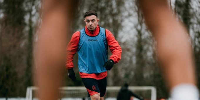 Xherdan Shaqiri im ersten Training des neuen Jahres. Xherdan Shaqiri FC BAsel