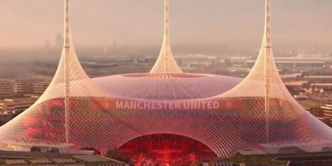 So soll das neue Stadion von Manchester United aussehen. Manchester United