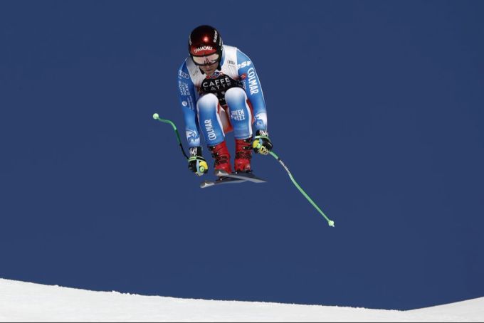Der Franzose Blaise Giezendanner hat sich auf der Abfahrt in Wengen eine schwere Verletzung zugezogen und fällt lange aus. Blaise Giezendanner