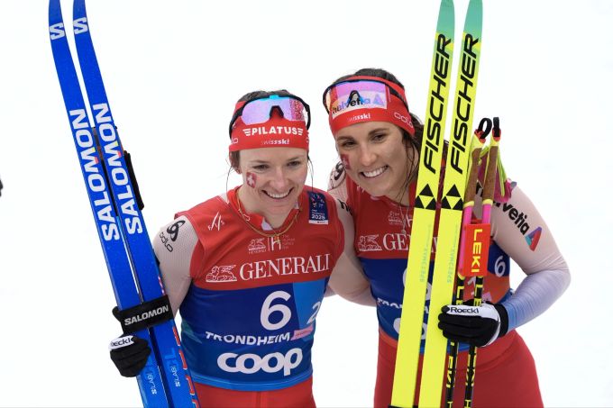 Nadine Fähndrich und Anja Weber jubeln über WM-Bronze. Nadine Fähndrich Anja Weber