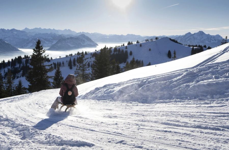 In den Bergen erwartet Wintersportler diese Woche Traumwetter. (Archivbild von der Rigi)