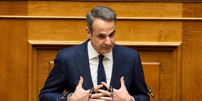 Der griechische Ministerpräsident Kyriakos Mitsotakis. Der griechische Ministerpräsident Kyriakos Mitsotakis.