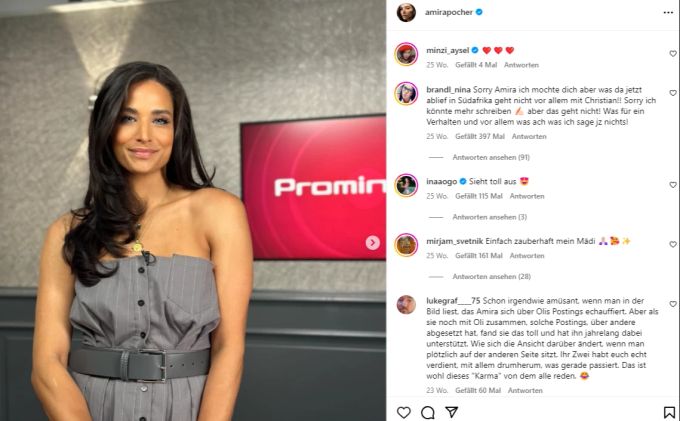 Amira, die Ex von Oliver Pocher, hatte einen Autounfall. Amira Pocher