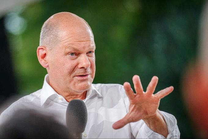 Bundeskanzler Olaf Scholz. Scholz.Bundeskanzler