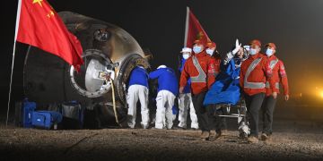 China's Shenzhou-18 capsule carrying crew returns to Earth