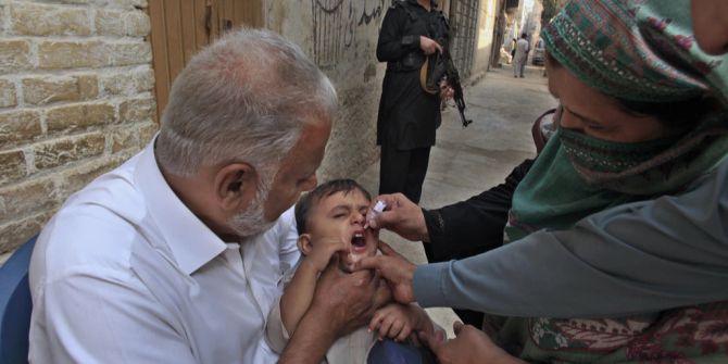 Polio-Impfung im Gazastreifen.