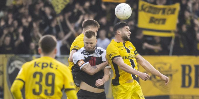Loris Benito von YB während dem Spiel gegen Lugano. YB