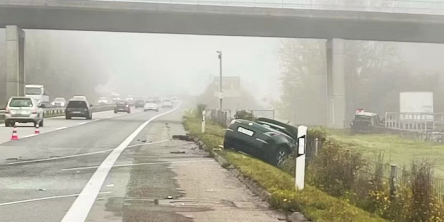 Auffahrkollision auf A6.