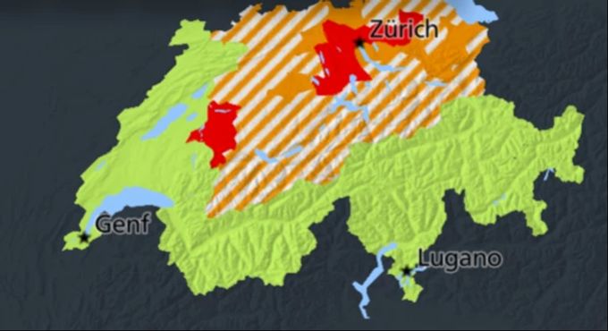 In der Region Zürich herrscht grosse Gewitter-Gefahr. wetter