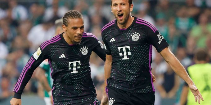 Zwei wichtige Spieler für den FC Bayern: Leroy Sané (l) und Harry Kane. fc bayern münchen