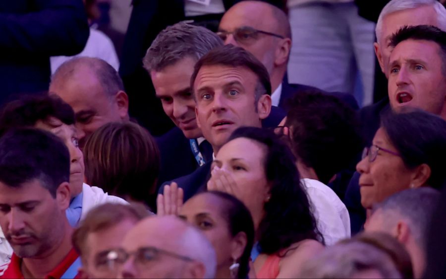 Emmanuel Macron bei den Olympischen Spielen.