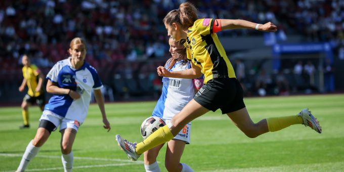 GC und YB im Final-Hinspiel der Women's Super League. GC YB WSL