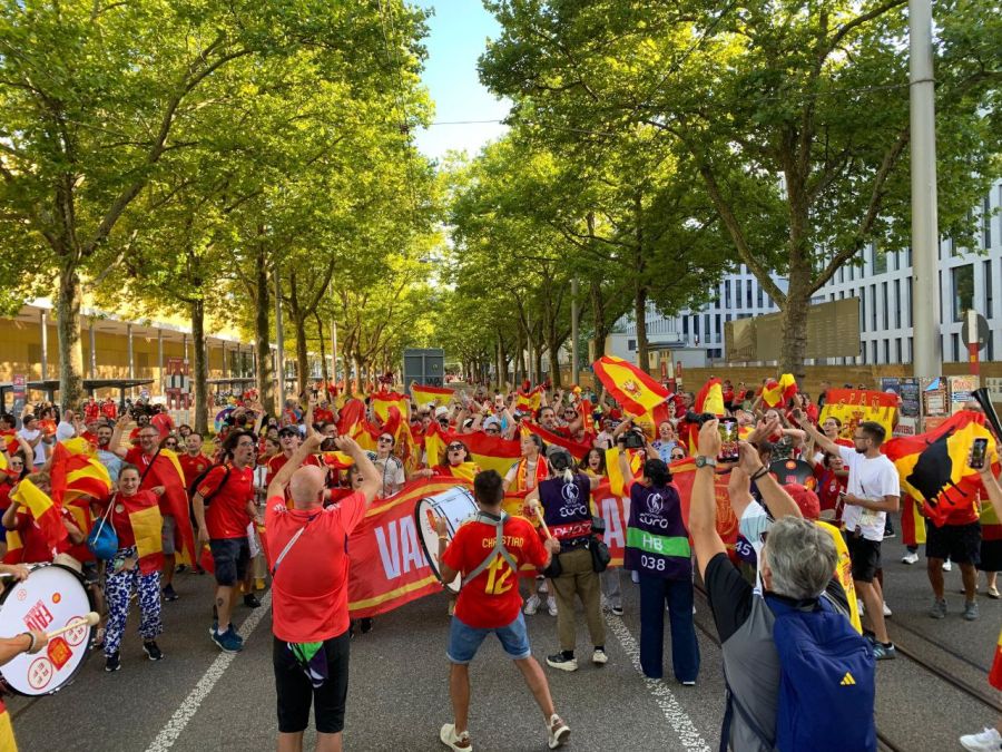 WEURO 2025 Spanien Fans