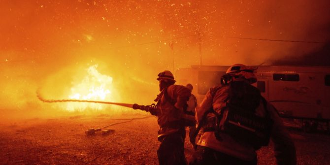 Löschung eines Brandes