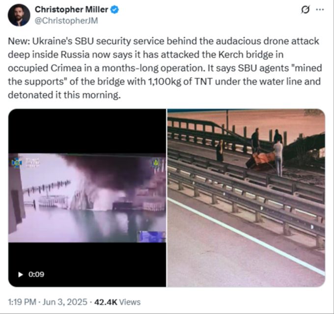 Der X Post des Ukraine-Korrespondenten der Finacial Times. ukraine krim