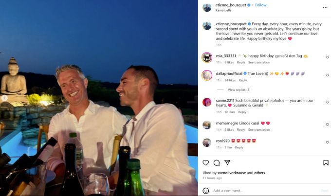 Die Fotos wurden offenbar an der Geburtstagsfeier von Ralf Schumacher aufgenommen. Ralf Schumacher