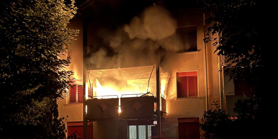 Balkonbrand in Leibstadt