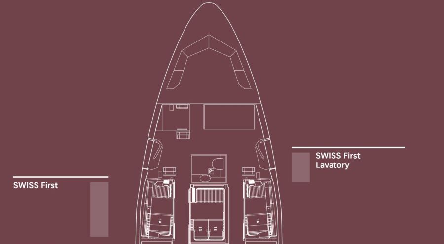Drei First-Class-Suites befinden sich zuvorderst im neuen Flugzeug.