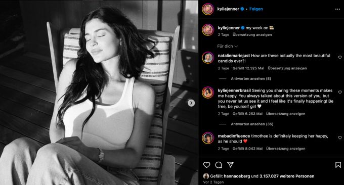 Kylie zeigt sich in letzter Zeit von ihrer natürlichen Seite. kylie jenner details