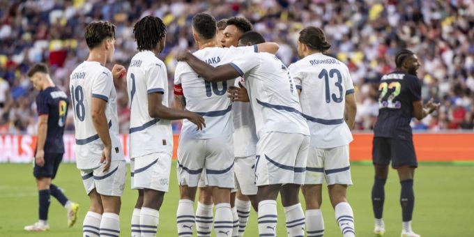 Die Schweizer Nati freut sich über einen klaren Sieg gegen die USA im Testspiel. Schweizer Nati