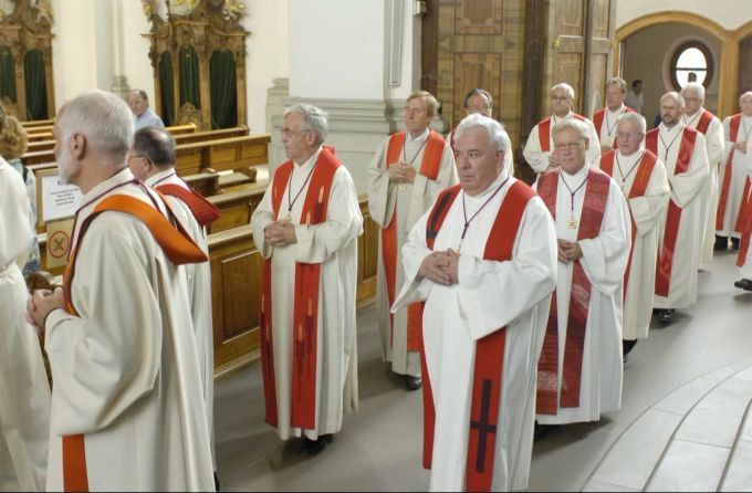 Die Mitglieder des Domkapitels sind massgeblich an der Bischofswahl beteiligt. (Archivbild) st bischofswahl domkapitel