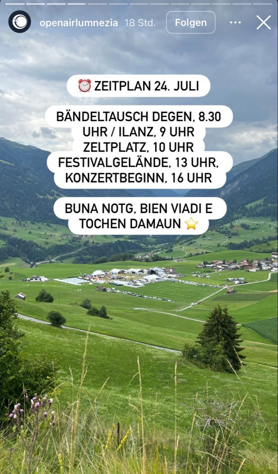 Das Festival hat gerade erst begonnen.