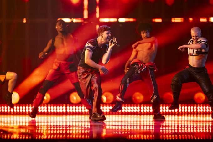 Luca Hänni am 16. Mai in Basel während der Proben. Luca Hänni