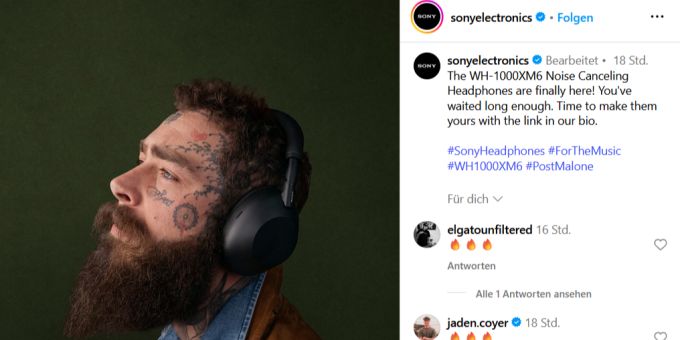 Sony hat den neuen WH-1000XM6 vorgestellt. wh 1000xm6