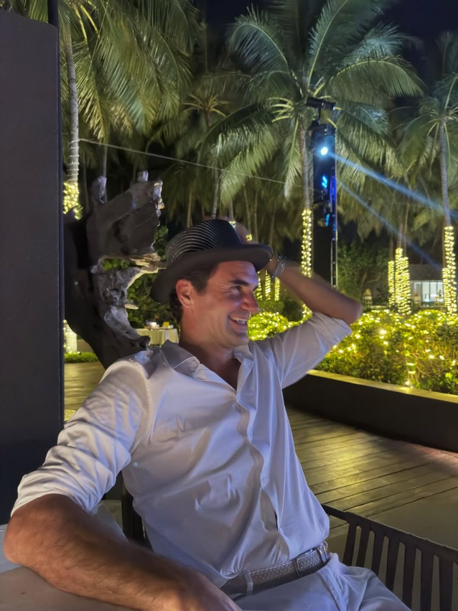 Und auch die Aussicht stimmt bei Roger Federer