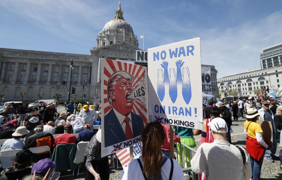 Bei den Demonstrationen ging es um die Migrations- und Aussenpolitik von US-Präsident Donald Trump.