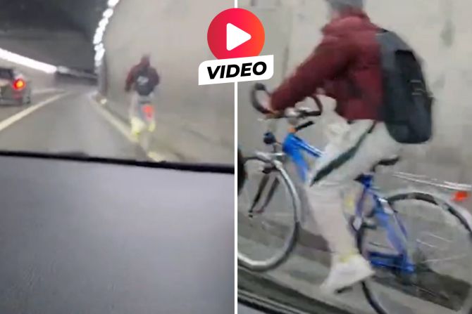 velo autobahn luzern velofahrer