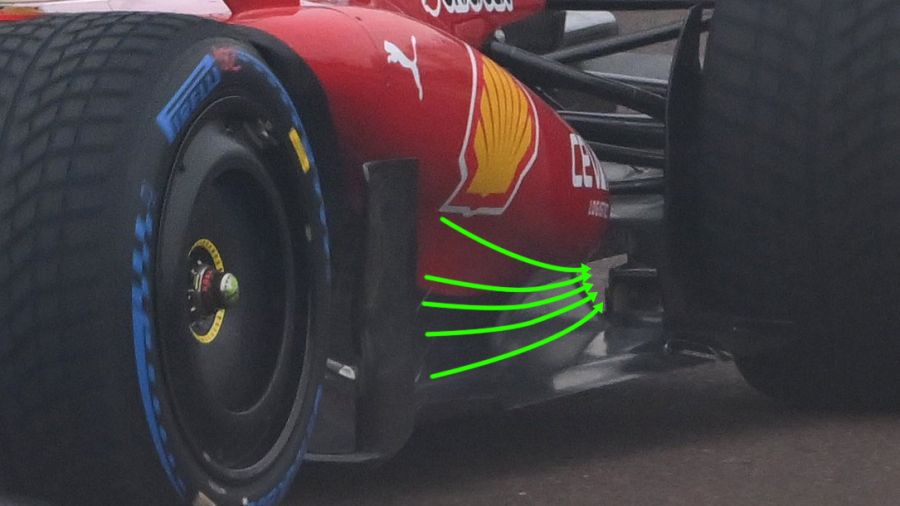 Formel 1 Aerodynamik Ferrari