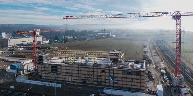 Energiezentrale im Bau