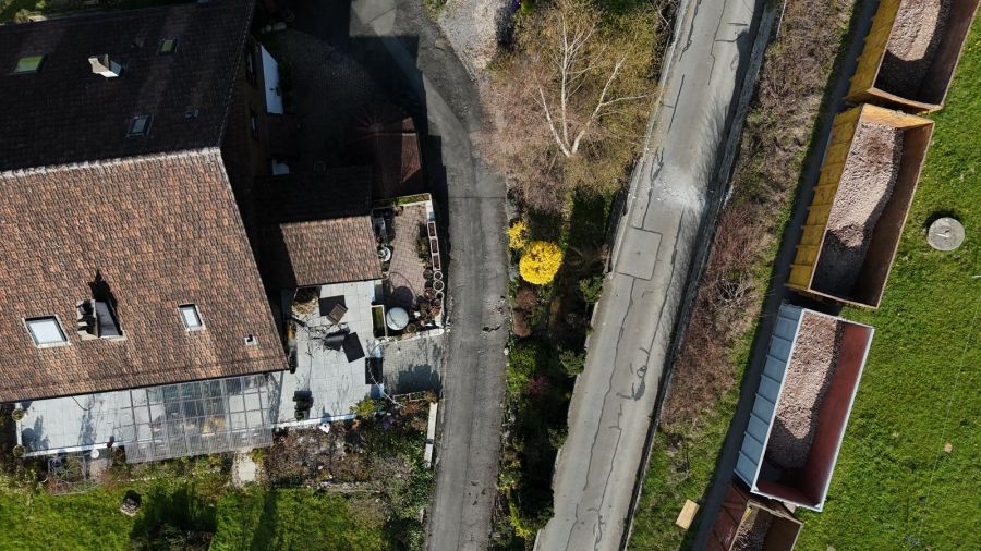 Dieses Haus in Weggis wurde evakuiert.