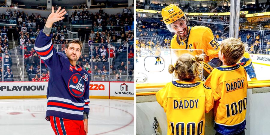 1000 Nino Niederreiter und Roman Josi Slapshot