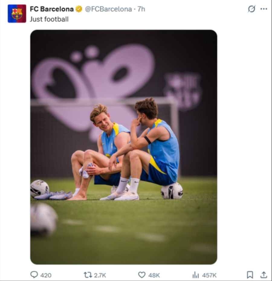 Die Mitspieler scheinen sich bestens zu verstehen und «nur Fussball» steht im Vordergrund.