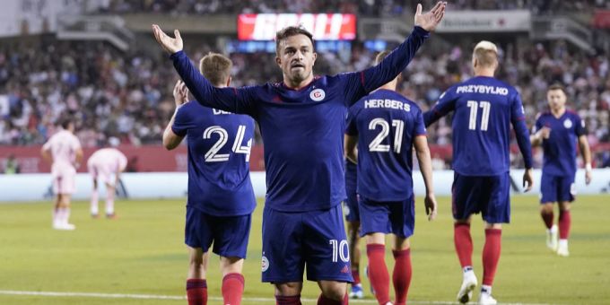 Xherdan Shaqiri im Trikot von Chicago Fire. (Archivbild) Xherdan Shaqiri