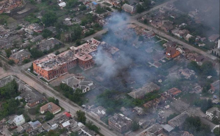 Zahlreiche russische Soldaten sollen im dem Kampf um die Stadt im Nordosten der Ukraine ums Leben gekommen sein.