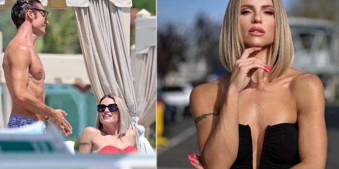 Schöne Aussichten - Mit wem turtelt Michelle Hunziker hier am Strand?