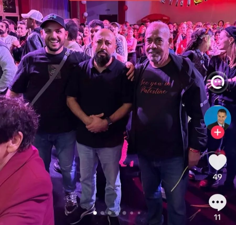 Ibrahim posierte auch auf der Wahlparty der Linken – und zwar mit Ferat Koçak.