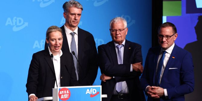 Rechtsextreme Partei AfD startet EU-Wahlkampf in Donaueschingen