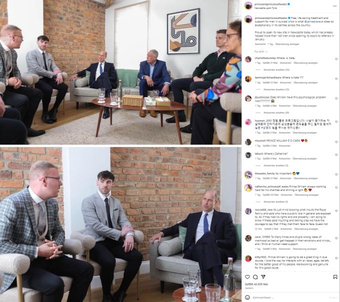 Prinz William besuchte eine Wohltätigkeitsorganisation in Newcastle. Prinz William