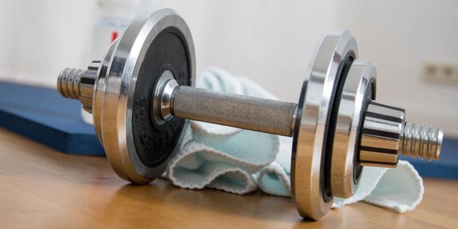 Dort kann die 30-Jährige ungestört ihre Workouts machen.