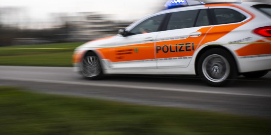 Mehrere Polizeipatrouillen suchten in der Nacht auf Montag nach den Einbrechern. (Archivbild)