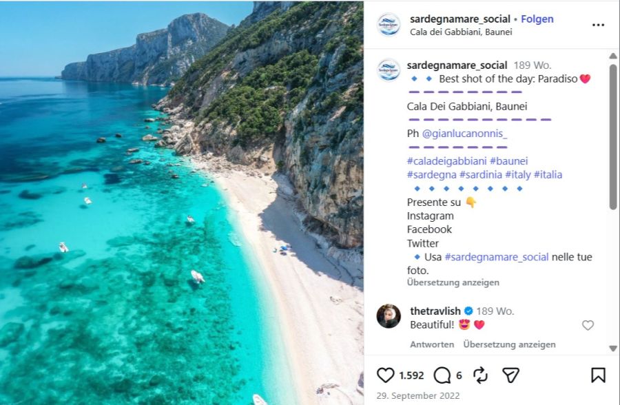 Cala Dei Gabbiani, Italien